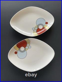 Noritake Frank Lloyd Wright Collection Tableware Diamond Shape Plates Set of Two