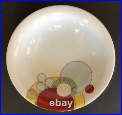 Noritake Frank Lloyd Wright Soup Bowl SET of 4 Art Deco 1984 Heinz Japan Cereal