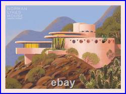 Norman Lykes House Frank Lloyd Wright by Kim Smith SIGNED Ltd x/150 Poster MINT