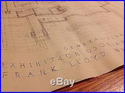 ORIGINAL Technical Drawings Of Museum Of Modern Art DraftFrank Lloyd Wright