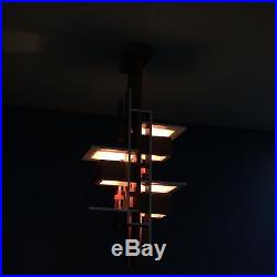 Oak Taliesin 3 Pendant Light Ceiling Lamp Inspired by Frank Lloyd Wright
