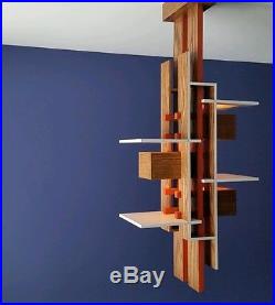 Oak Taliesin 3 Pendant Light Ceiling Lamp modern Inspired by Frank Lloyd Wright