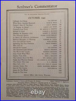 October 1941 Scribner's Commentator The American Quality Frank Lloyd Wright