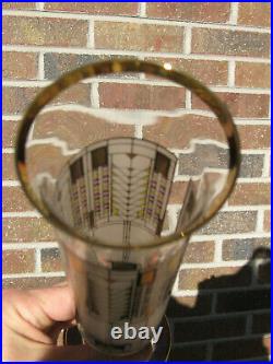 Omaggio A vase, Frank Lloyd Wright glass circa 1997, Italian maker Egizia