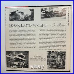 On Record LP Vinyl Record Frank Lloyd Wright Interview Caedmon