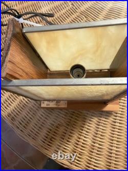 One of a kind hand made Mission Frank Lloyd Wright Style Lamp signd t d freiberg