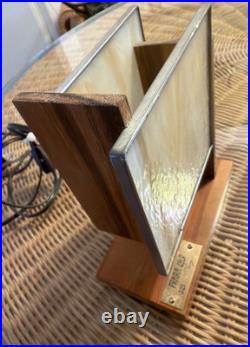 One of a kind hand made Mission Frank Lloyd Wright Style Lamp signd t d freiberg