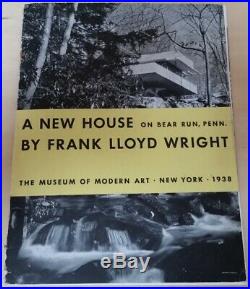 Original 1938 A New House on Bear Run PA Frank Lloyd Wright Museum Modern Art NY