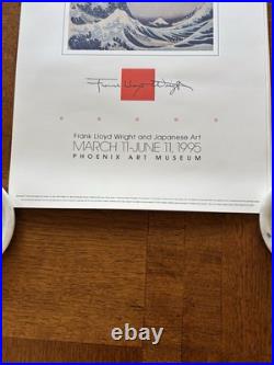 Original FRANK LLOYD WRIGHT Exhibition Poster 11x36, Phoenix Art Museum (1995)