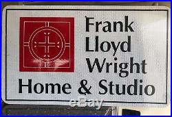 Original Frank Lloyd Wright Home & Studio Street Sign From Oak Park, IL
