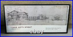 Original Frank Lloyd Wright Imperial Hotel 1994 MOMA Exhibition Framed Poster