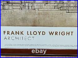 Original Frank Lloyd Wright Imperial Hotel 1994 MOMA NY Exhibition Framed Poster