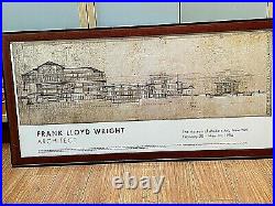 Original Frank Lloyd Wright Imperial Hotel 1994 MOMA NY Exhibition Framed Poster