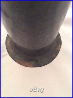 Original Green Patina Cobre hammered copper vase Frank Lloyd Wright J. C. L. R