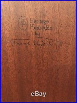 Original Vintage RARE Frank Lloyd Wright by Heritage Henredon Cabinet