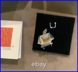 Ortak Frank Lloyd Wright Sterling Silver Origami Chair Dangle Charm New in Box