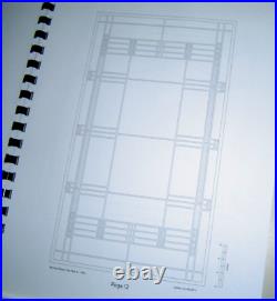 PRAIRIE ART GLASS DRAWINGS Volumes 1 & 2 DENNIS CASEY Frank Lloyd Wright WINDOWS
