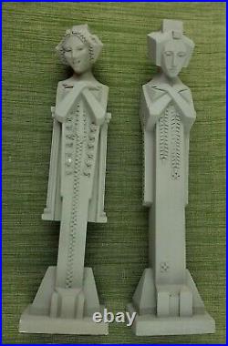 Pair 12 Sandstone Repro Midway Garden Sprites Frank Lloyd Wright by A Lanelli