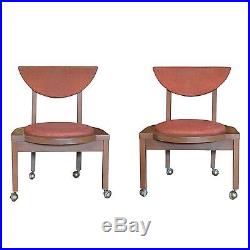 Pair Frank Lloyd Wright Designed Side Chairs, 1953