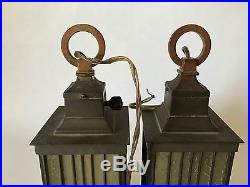 Pair Of Frank Lloyd Wright ORIGINAL Vintage Pendant Lamps