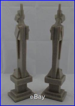 Pair Of Frank Lloyd Wright (Style) Spirit Statues Made of a Composite