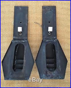 Pair of Arts & Crafts, Art Deco Patinated Brass Sconces Frank Lloyd Wright Style