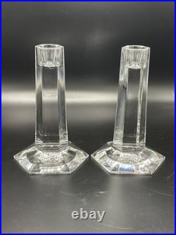 Pair of Tiffany & Co Frank Lloyd Wright 6 Candlesticks Set 2