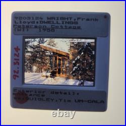 Peterson Cottage Lake Delton, WI Architecture F. Wright 35mm Glass Slides Lot 27