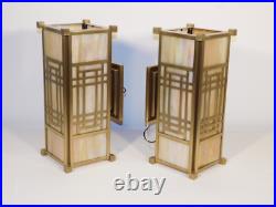 Pr Frank Lloyd Wright Collection Wall Sconces by Frederick Raymond Ca. 1992