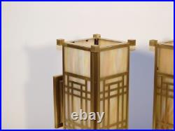 Pr Frank Lloyd Wright Collection Wall Sconces by Frederick Raymond Ca. 1992
