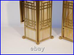 Pr Frank Lloyd Wright Collection Wall Sconces by Frederick Raymond Ca. 1992