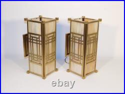 Pr Frank Lloyd Wright Collection Wall Sconces by Frederick Raymond Ca. 1992