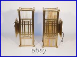 Pr Frank Lloyd Wright Collection Wall Sconces by Frederick Raymond Ca. 1992