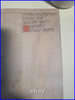 Print of Imperial Hotel Tokyo Frank Lloyd Wright Conceptual Drawing Poster Large