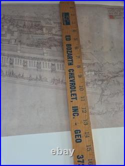 Print of Imperial Hotel Tokyo Frank Lloyd Wright Conceptual Drawing Poster Large