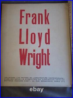 RARE 1928 Frank Lloyd Wright Collection & Testament & Drawings 3 Books ch1120