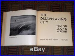 RARE 1932 Frank Lloyd Wright The Disappearing City modern architecture