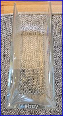 RARE 1997 FRANK LLOYD WRIGHT Engizia VASE Coonley Playhouse Stained Glass Design