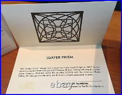 RARE 2010 Frank Lloyd Wright Foundation Lacquer Luxfer Prism Box 5 COA