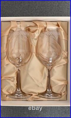 RARE FRANK LLOYD WRIGHT Japan imperial hotel Wine glass pair set of 2