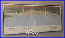 RARE FRANK LLOYD WRIGHT Wolf Lake Amusement Park Exhibition Print MOMA 1994 LQQK