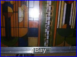RARE Frank Lloyd Wright CollectionHanging Stained Glass Window Saguaro Forms