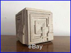 RARE Frank Lloyd Wright ENNIS HOUSE Textile Block Trinket BOX 1328