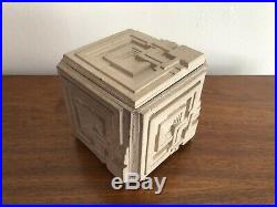 RARE Frank Lloyd Wright ENNIS HOUSE Textile Block Trinket BOX 1328