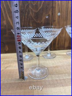 RARE Frank Lloyd Wright The Imperial Hotel Cocktail Martini Glass Pair Set of 2