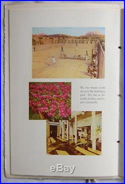 RARE Jan. 1952 The Arizona Biltmore Hotel Brochure FRANK LLOYD WRIGHT Designer