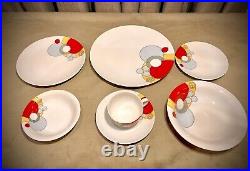 RARE NEW! Vintage NORITAKE Frank Lloyd Wright 7 pc set, Imperial Hotel Japan