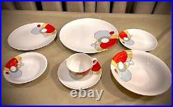 RARE NEW! Vintage NORITAKE Frank Lloyd Wright 7 pc set, Imperial Hotel Japan