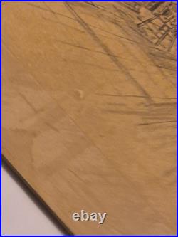 RARE Original Architectural drawing art Doak Martin pupil of Frank Lloyd Wright