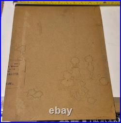 RARE Original Architectural drawing art Doak Martin pupil of Frank Lloyd Wright